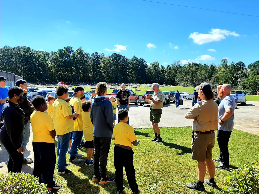 Scouts gathered for JOTA 10-16-2021