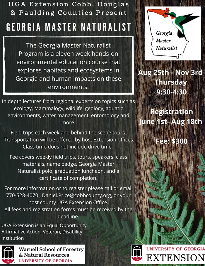 Fall 2022 Master Naturalist Flyer