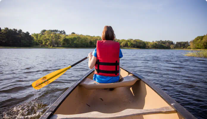 &ldquo;Woman in a boat&rdquo;